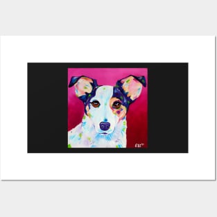 Fox terrier painting - Juno Posters and Art